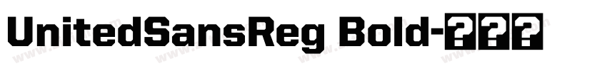 UnitedSansReg Bold字体转换